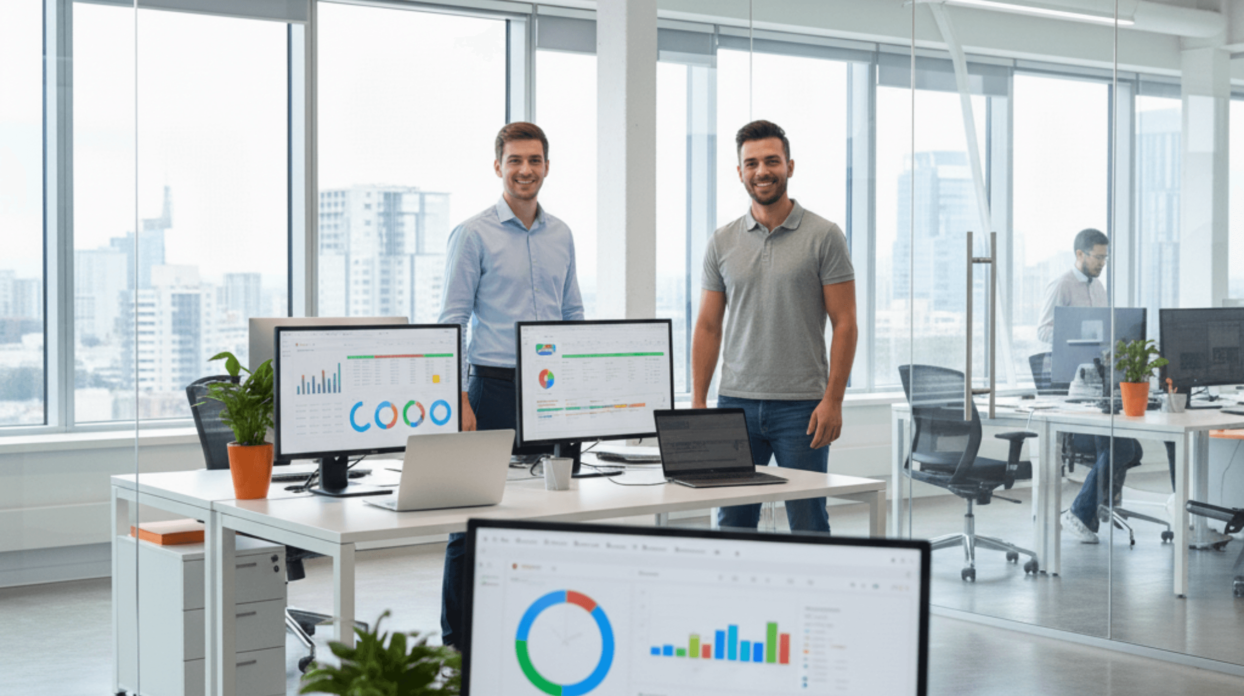 Visualisatie van een project dat afkomt